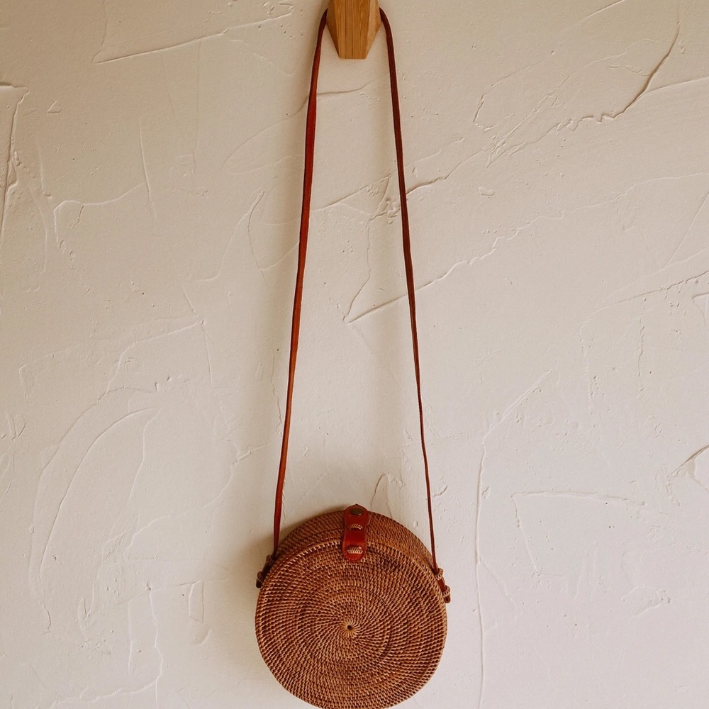 Hand Made in Bali, Round Rattan Bag. Brand New from my boutique